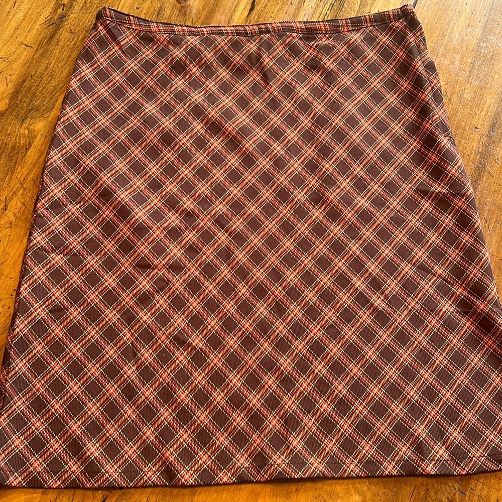 Vintage • Free People • est. 1972 Plaid Skirt • Brown • M